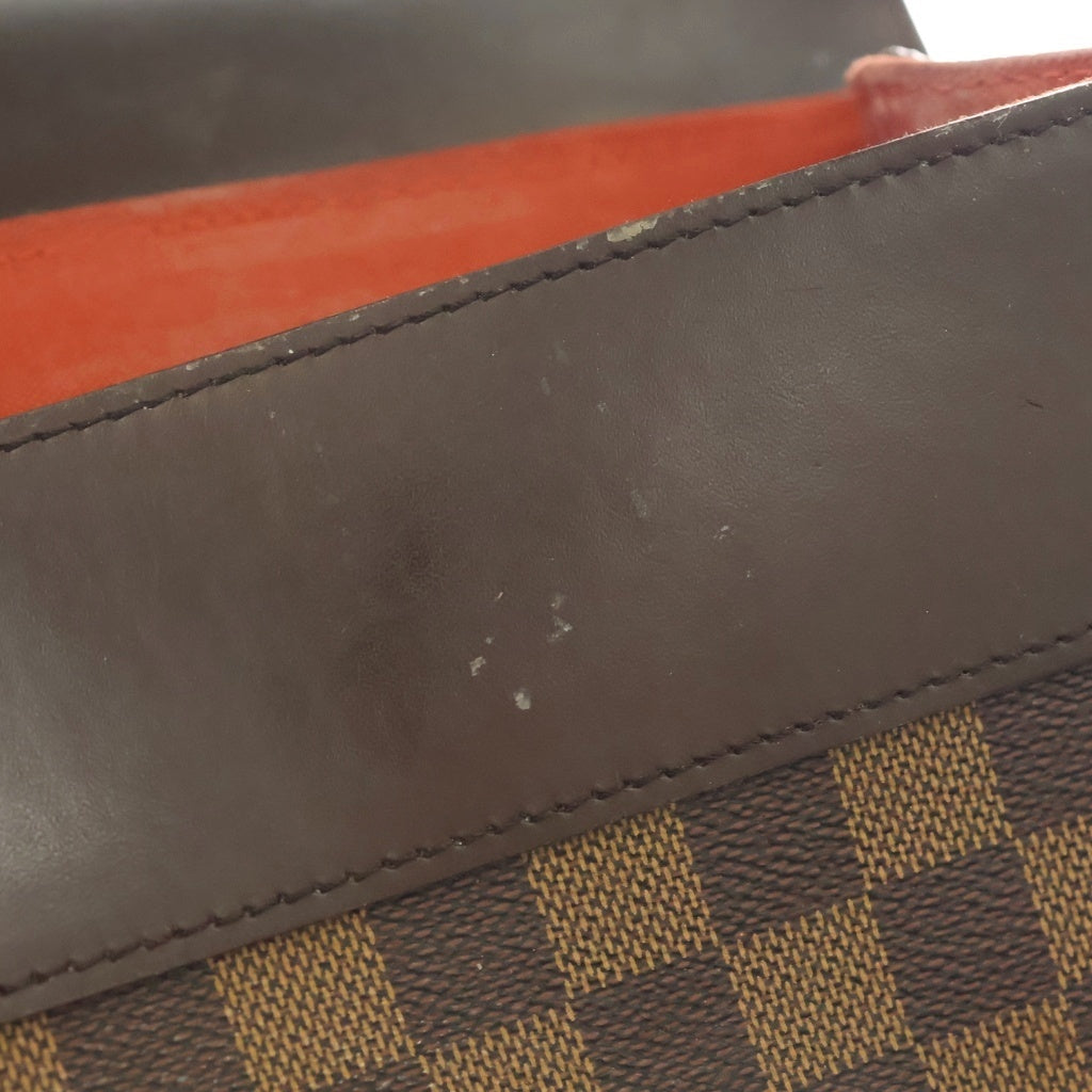 LOUIS VUITTON(ルイヴィトン) ダミエ ソーホー PVC レザー リュックサック バックパック ゴールド金具 ブラウン N51132 レディース