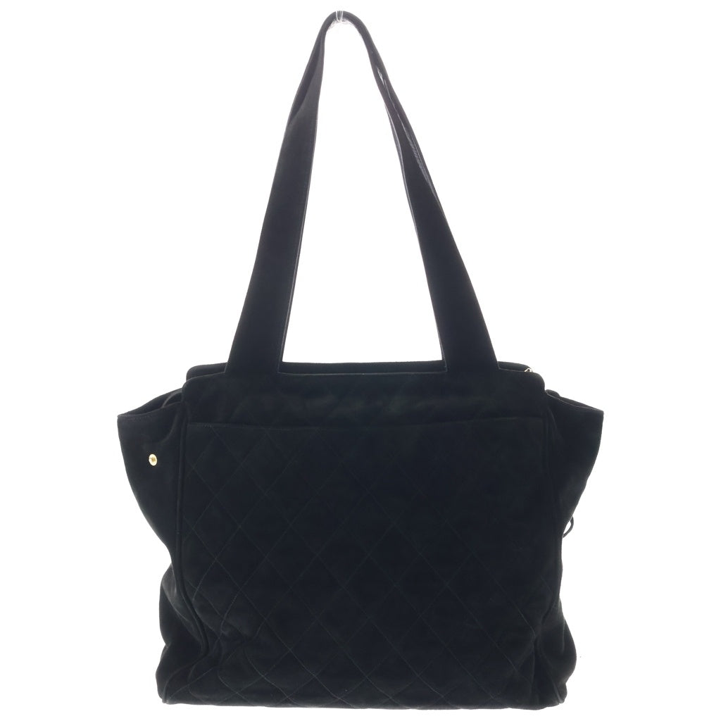 CHANEL(シャネル) ■マトラッセ ココマーク ブラック スエード トートバッグ 3501149 袋 レディース