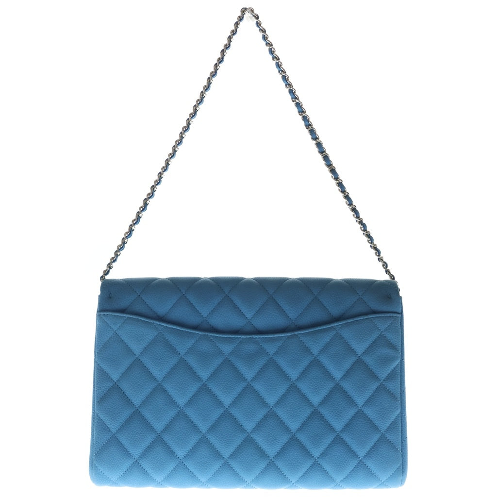 CHANEL(シャネル) マトラッセ28 キャビアスキン レザー Sフラップ 