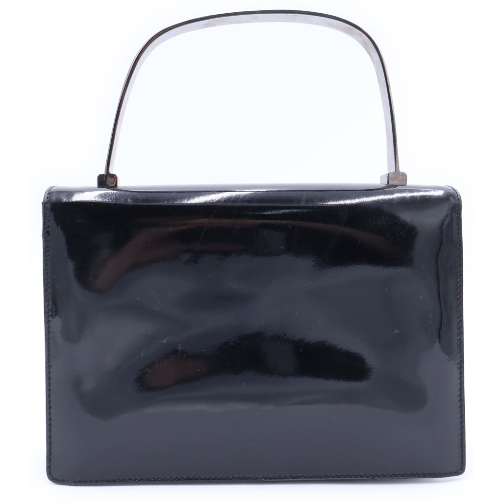FERRAGAMO(フェラガモ) □ミニハンドバッグ ブラック レザー 袋 レディース