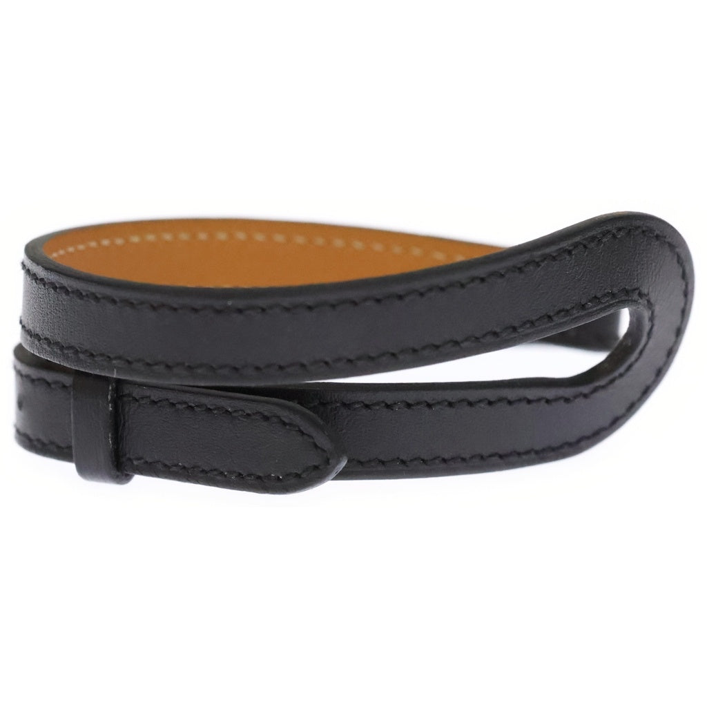 HERMES(エルメス) ブレスレット ブラック レザー □P XS レディース