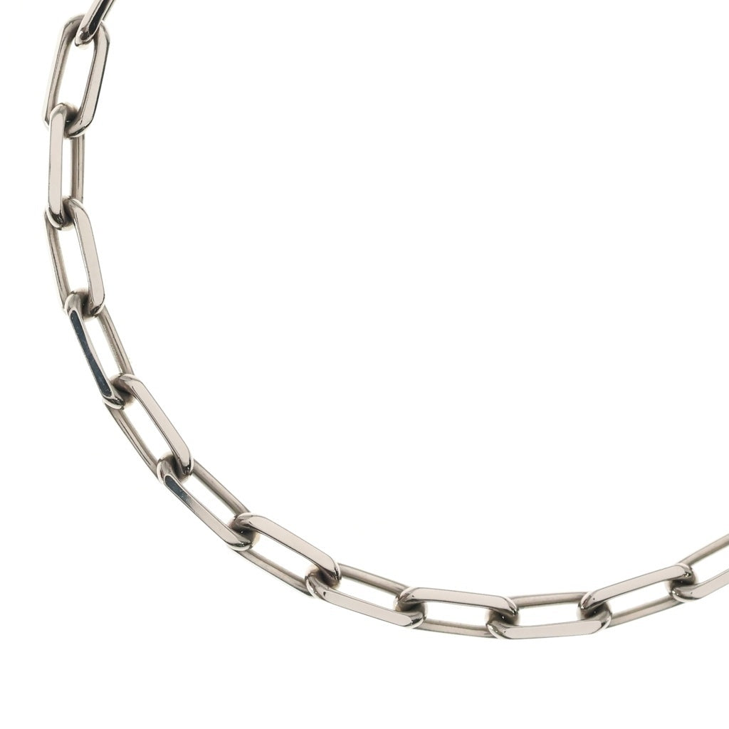 Cartier(カルティエ) サントス ドゥ カルティエ ネックレス シルバー チェーン Au750WG 27.1g CRB7224583 レディース