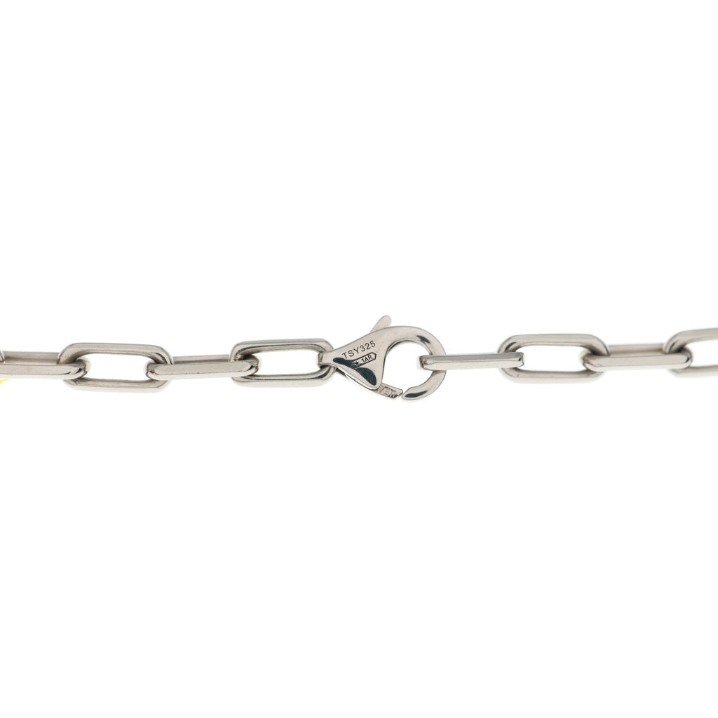 Cartier(カルティエ) サントス ドゥ カルティエ ネックレス シルバー チェーン Au750WG 27.1g CRB7224583 レディース