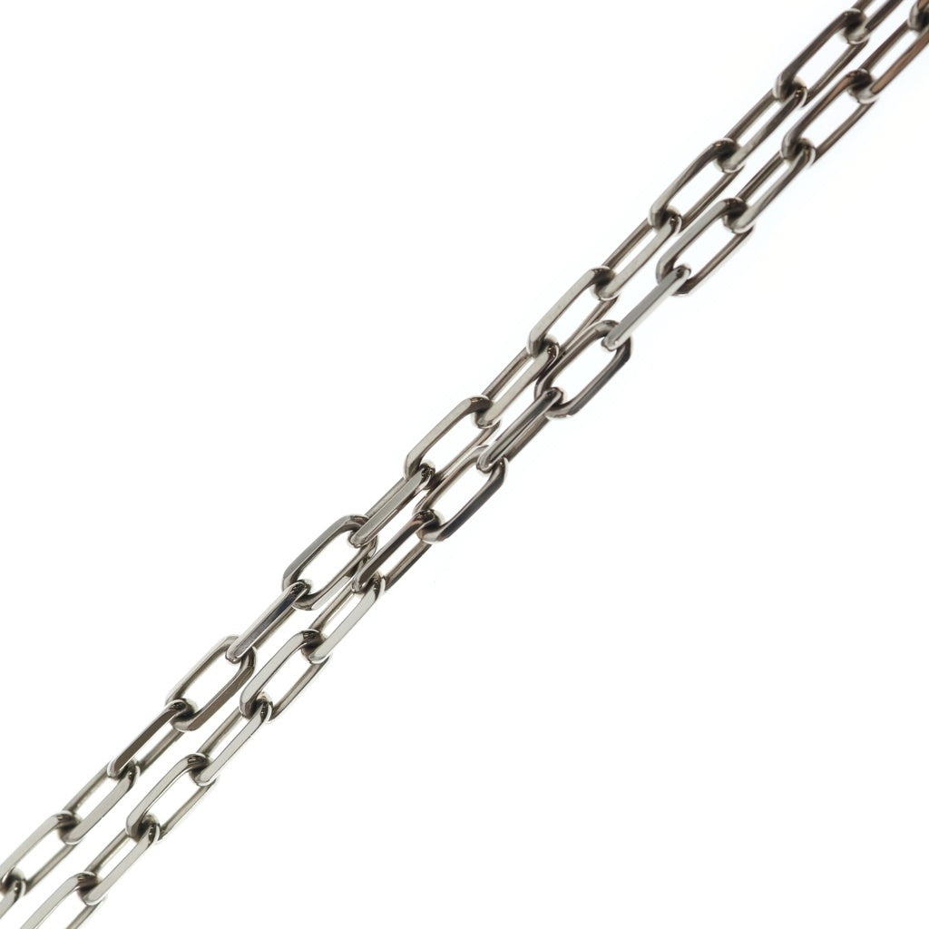 Cartier(カルティエ) サントス ドゥ カルティエ ネックレス シルバー チェーン Au750WG 27.1g CRB7224583 レディース