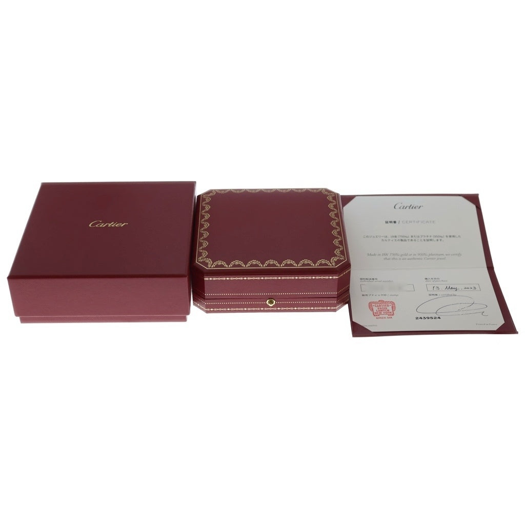 Cartier(カルティエ) サントス ドゥ カルティエ ネックレス シルバー チェーン Au750WG 27.1g CRB7224583 レディース