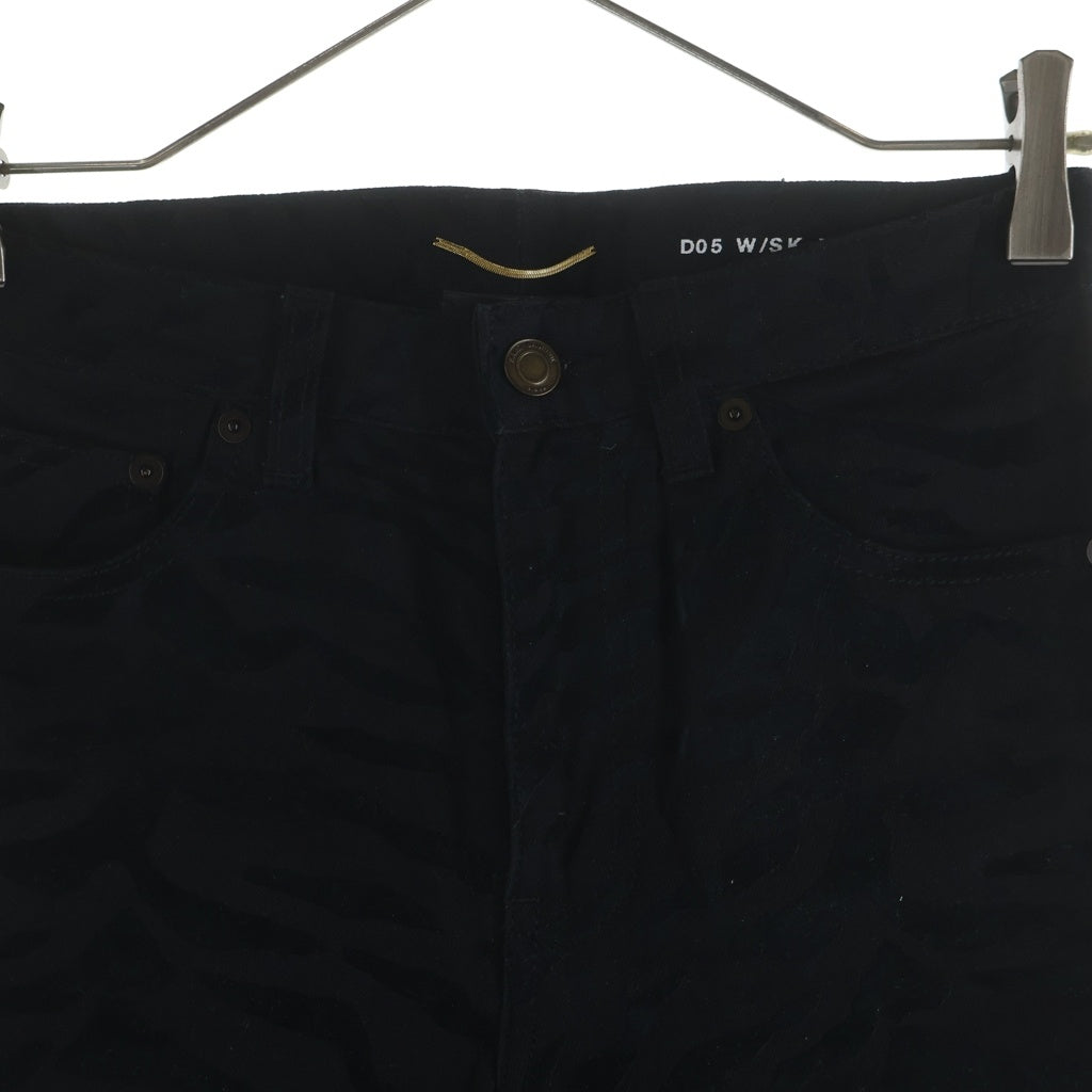 SAINT LAURENT PARIS(サンローランパリ) ゼブラ 総柄フロッキー