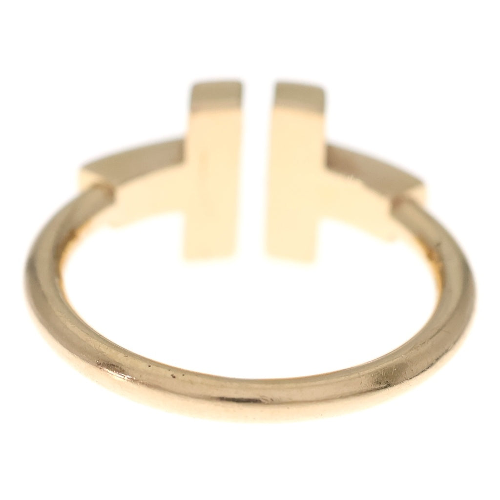 TIFFANY & Co.(ティファニー) Tワイヤー シェル ダイヤ リング ピンクゴールド Au750PG #49 3.8g レディース