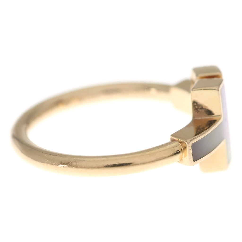 TIFFANY & Co.(ティファニー) Tワイヤー シェル ダイヤ リング ピンク