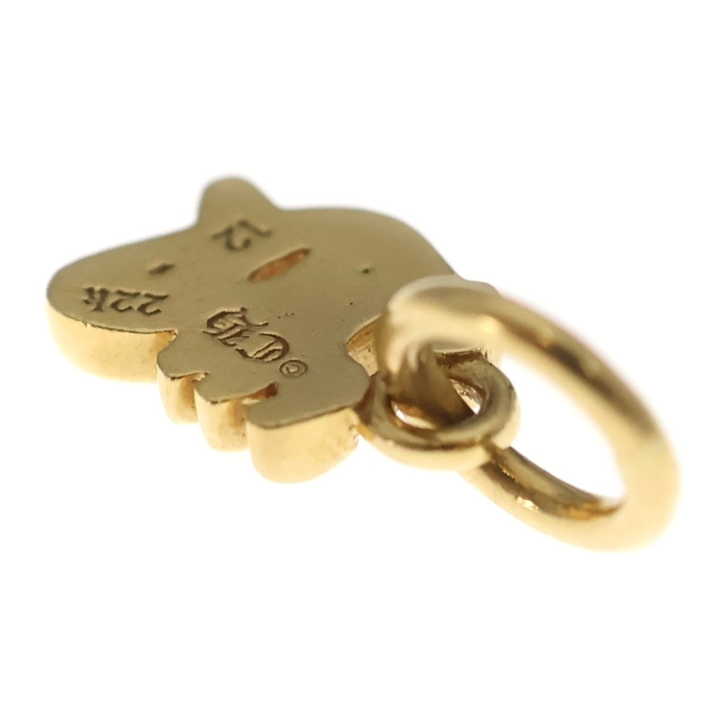 CHROME HEARTS(クロムハーツ) 22K STACK ALPHABET アルファベットスタックチャーム イニシャルY ネックレストップ ゴールド