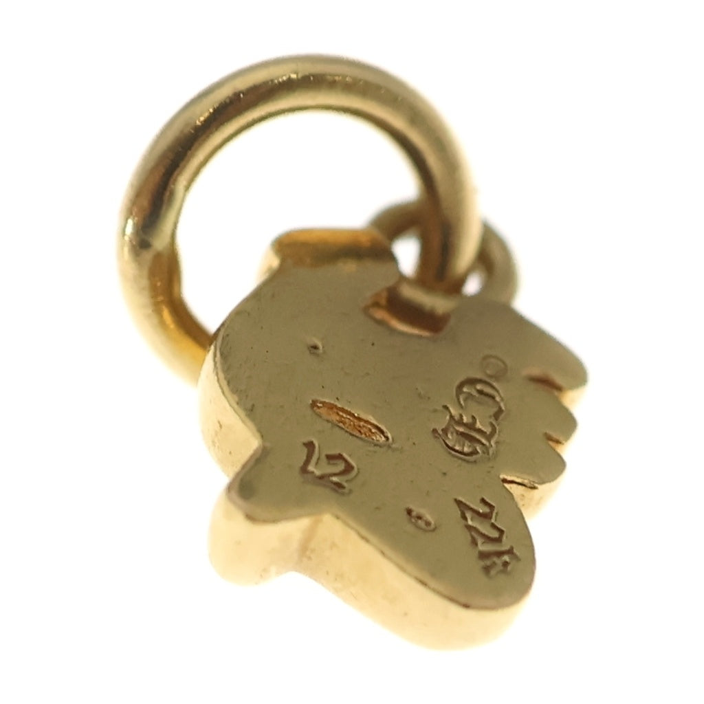 CHROME HEARTS(クロムハーツ) 22K STACK ALPHABET アルファベットスタックチャーム イニシャルY ネックレストップ ゴールド
