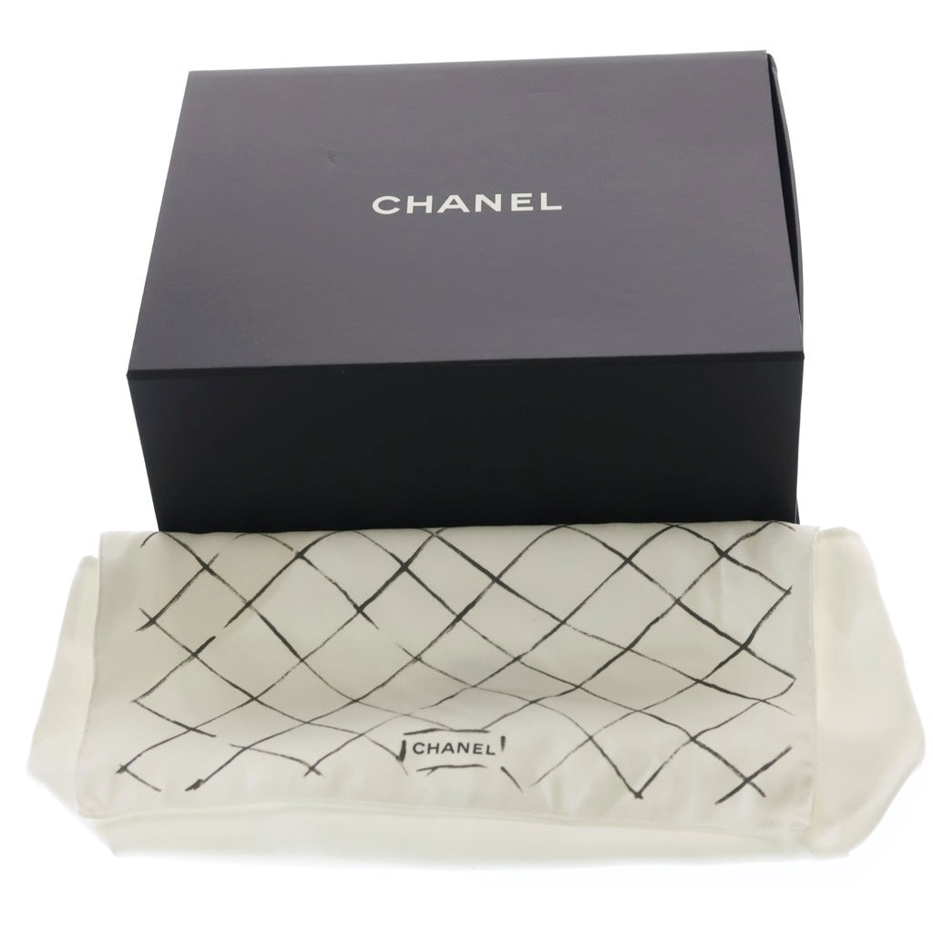 CHANEL(シャネル) マトラッセ30 ラムスキン レザー Wフラップ Wチェーンショルダーバッグ シルバー金具 グレー 28番台 レディース
