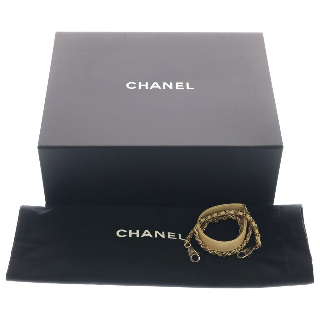 CHANEL(シャネル) ココハンドル24 マトラッセ 2WAY ハンドバッグ ショルダーバッグ キャビアスキン シャンパン金具 A92990 クリーム ベージュ レディース