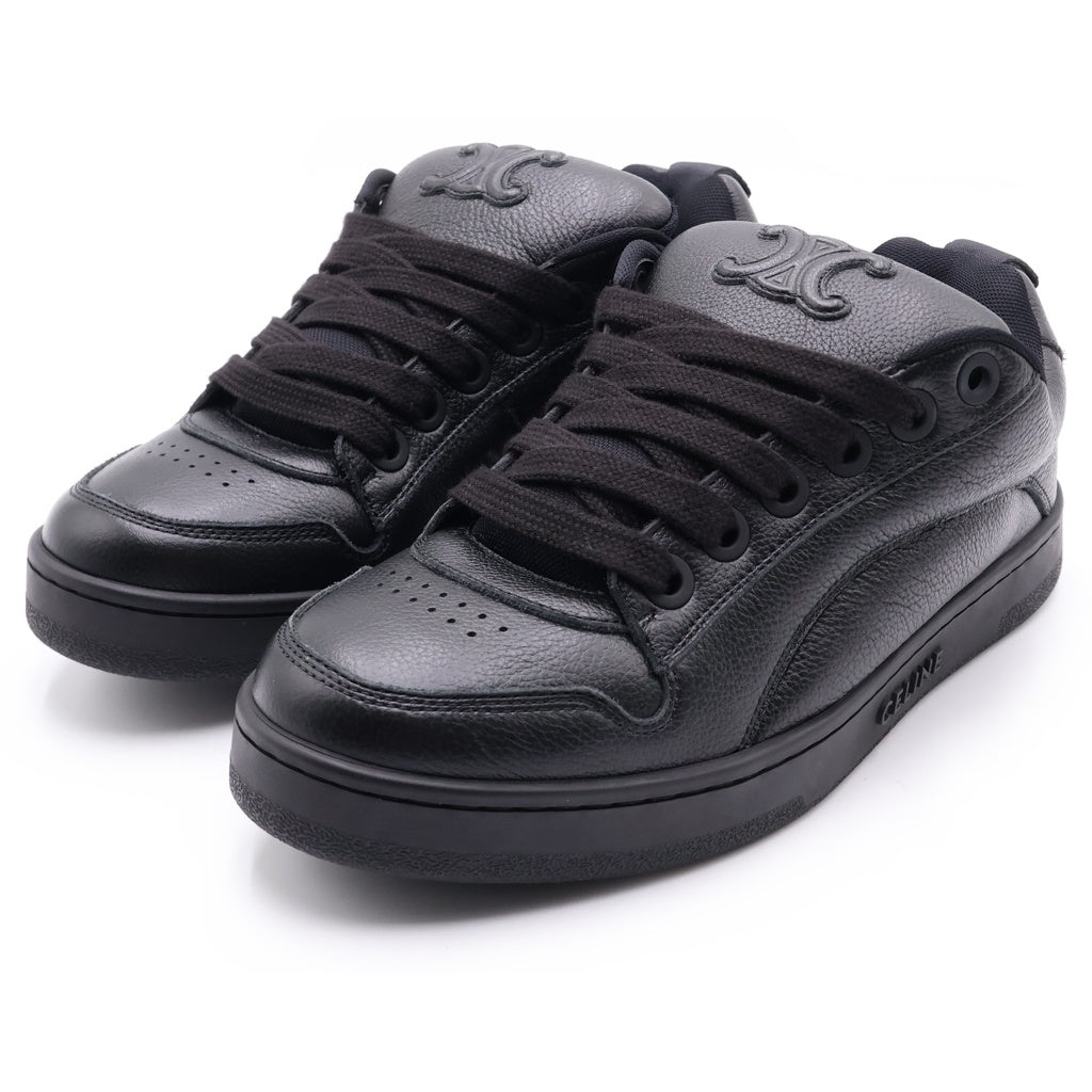 CELINE(セリーヌ) ハンティントン レースアップ ロースニーカー ブラック レザー #41 361015089C.38NO