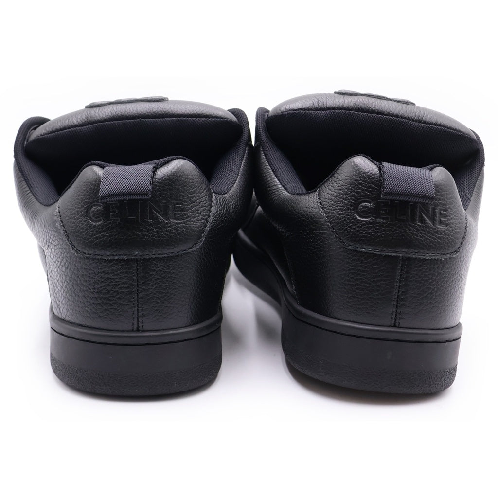 CELINE(セリーヌ) ハンティントン レースアップ ロースニーカー ブラック レザー #41 361015089C.38NO