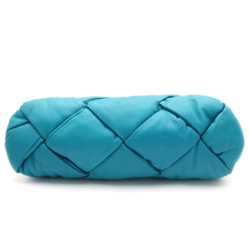 BOTTEGA VENETA(ボッテガヴェネタ) パデッド ロック ハンドバッグ トートバッグ ターコイズブルー レザー 680163V1F204632 レディース