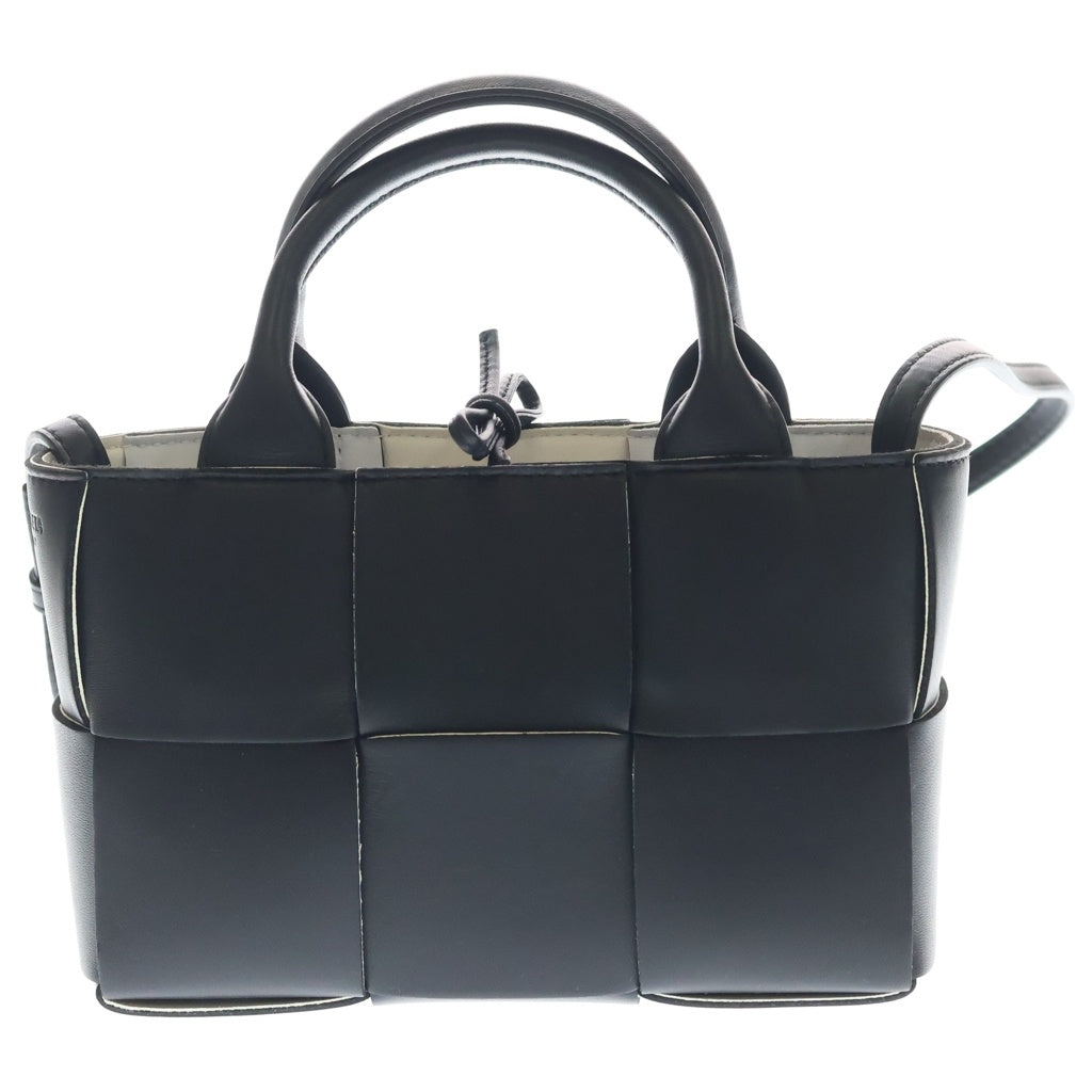 BOTTEGA VENETA(ボッテガヴェネタ) キャンディー アルコ ハンドバッグ ショルダーバッグ ブラック×ホワイト レザー 729029 レディース