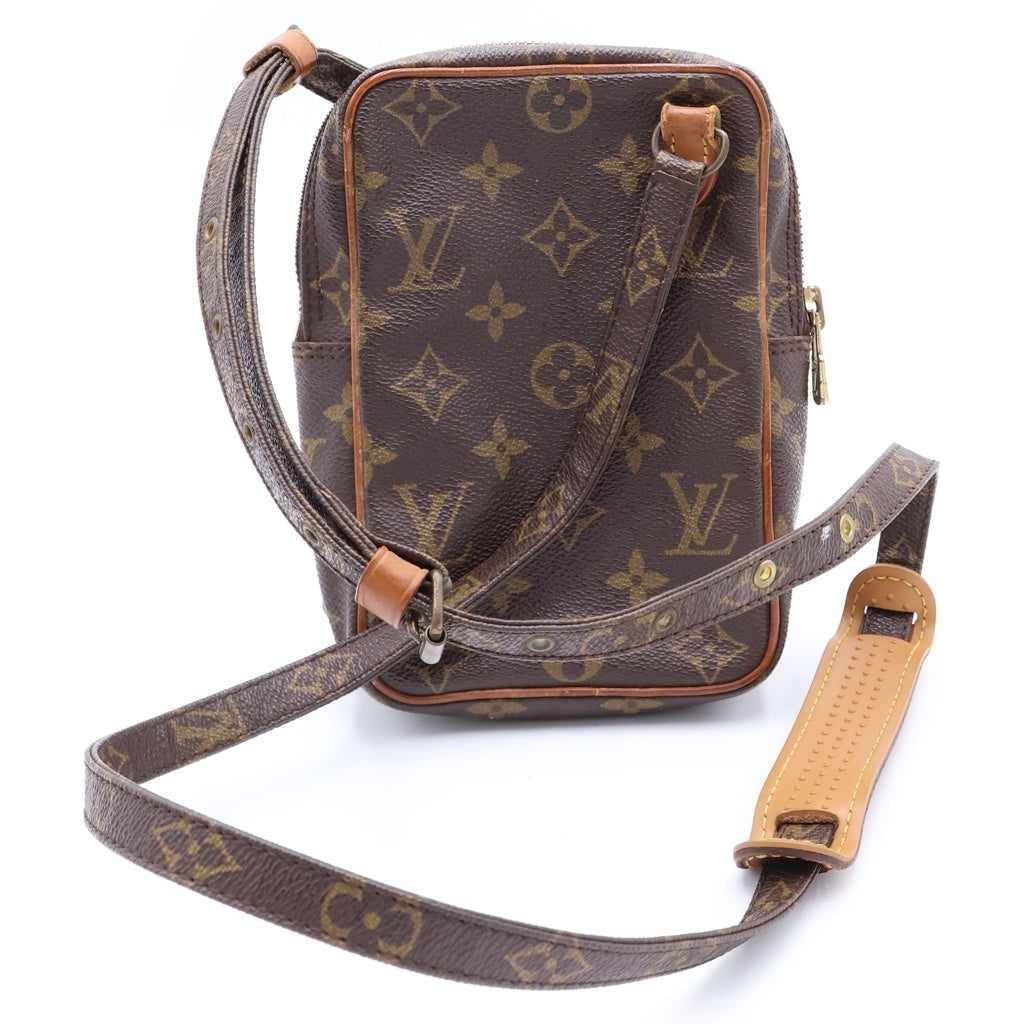 LOUIS VUITTON(ルイヴィトン) ミニアマゾン モノグラム PVC レザー ショルダーバッグ ゴールド金具 ブラウン M45238 レディース