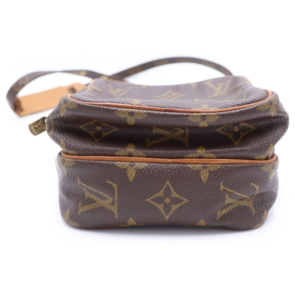 LOUIS VUITTON(ルイヴィトン) ミニアマゾン モノグラム PVC レザー ショルダーバッグ ゴールド金具 ブラウン M45238 レディース