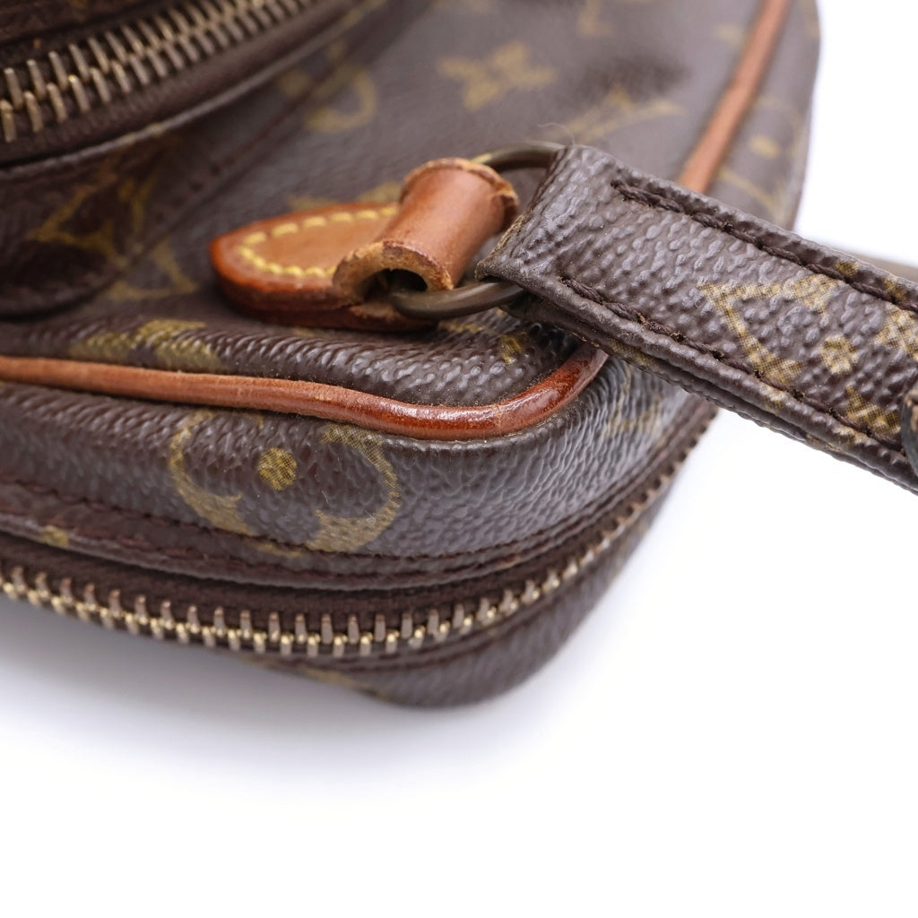 LOUIS VUITTON(ルイヴィトン) ミニアマゾン モノグラム PVC レザー ショルダーバッグ ゴールド金具 ブラウン M45238 レディース