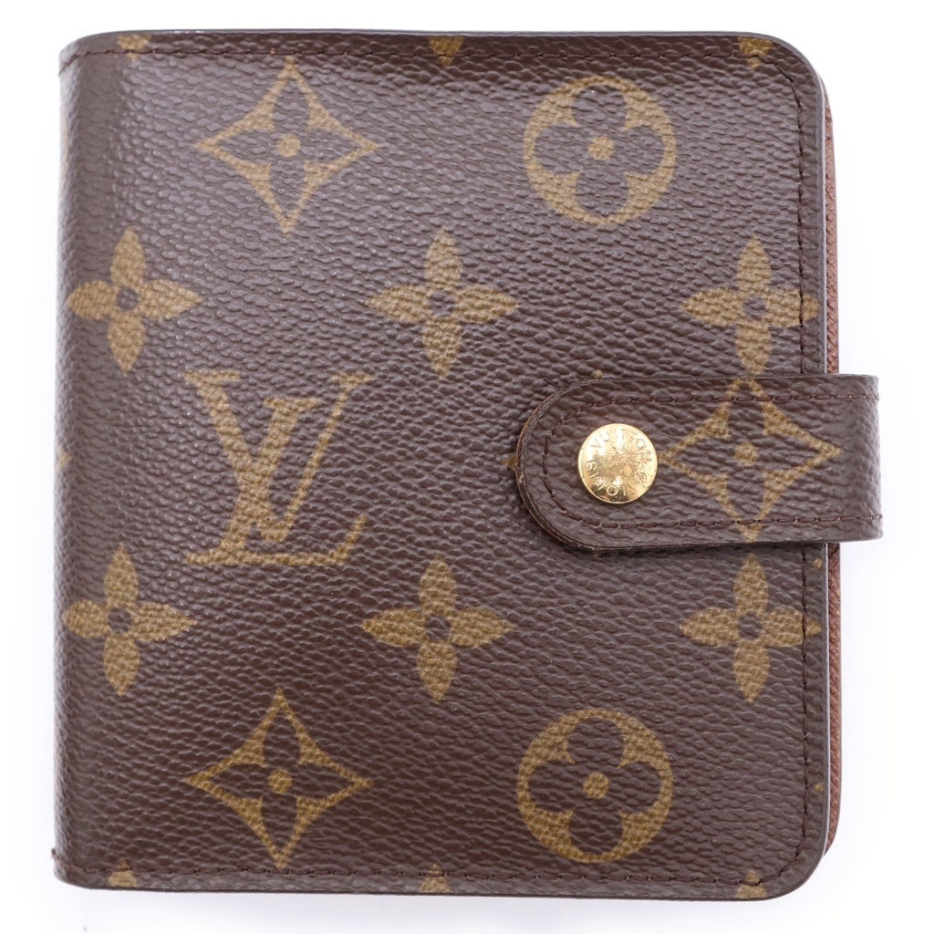 LOUIS VUITTON(ルイヴィトン) モノグラム コンパクトジップ PVC レザー