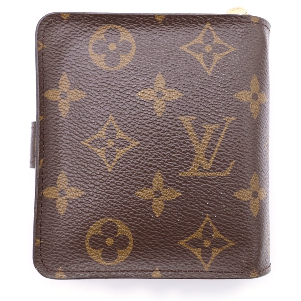 LOUIS VUITTON(ルイヴィトン) モノグラム コンパクトジップ PVC レザー