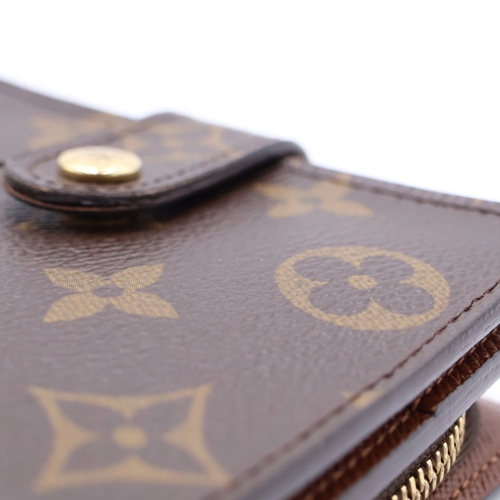 LOUIS VUITTON(ルイヴィトン) モノグラム コンパクトジップ PVC レザー