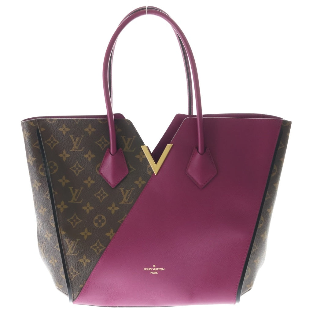 LOUIS VUITTON(ルイヴィトン) キモノMM モノグラム PVC レザー トートバッグ ゴールド金具 ブラウン/パープル M40521 レディース