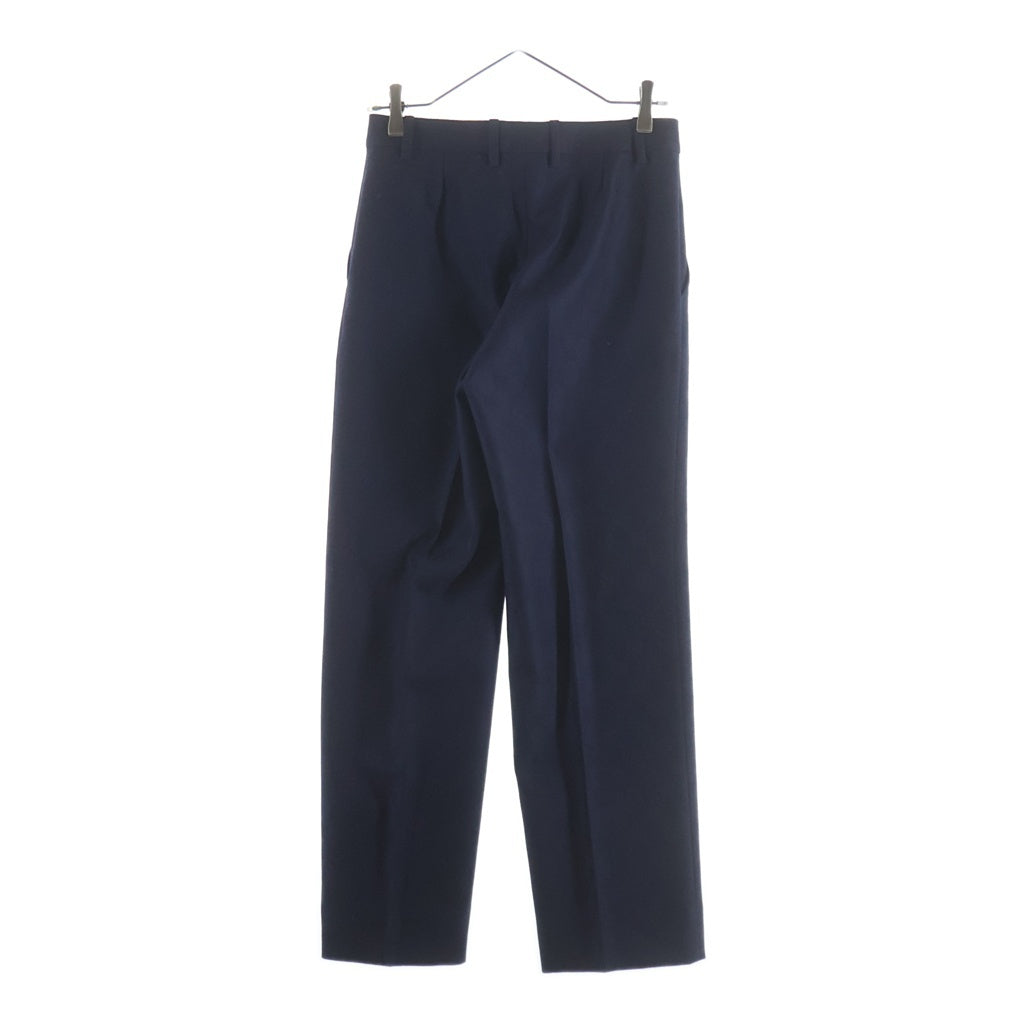 90s Gucci スラックス ワイドパンツ ウール イタリア製 GUCCI(グッチ) GGウールパンツ スラックス ネイビー 793682 #38