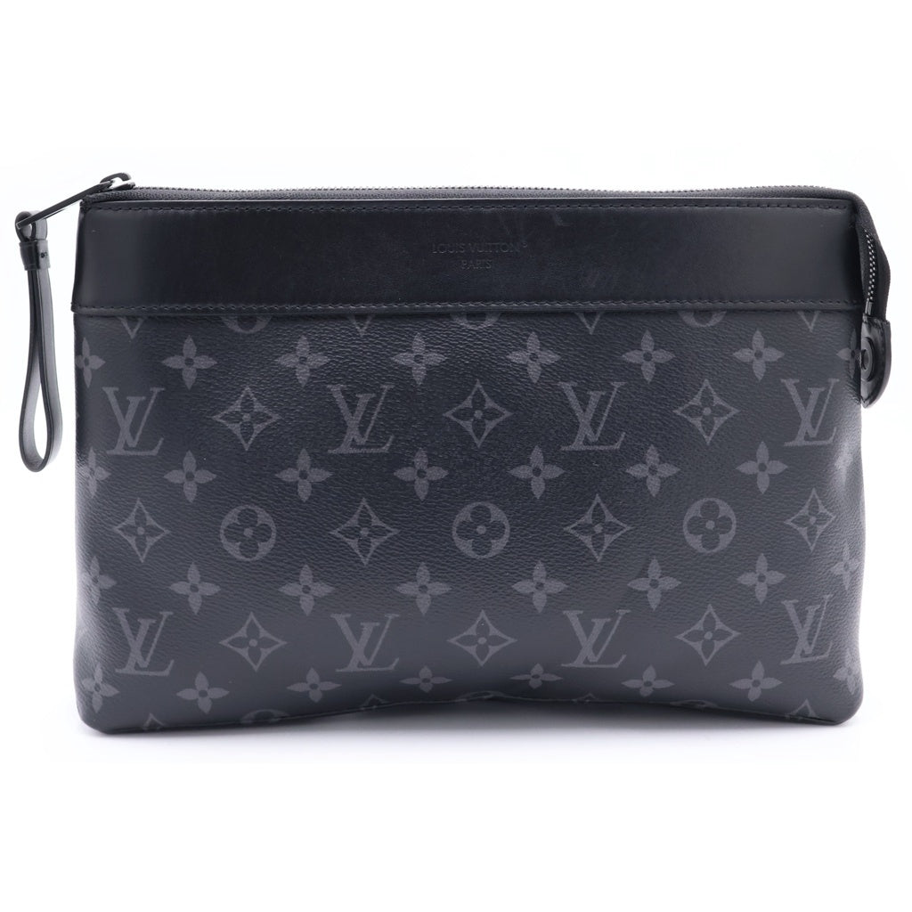 LOUIS VUITTON(ルイヴィトン) モノグラムエクリプス ポシェット・ヴォワヤージュ スープル クラッチバッグ M82543 ICタイプ スト