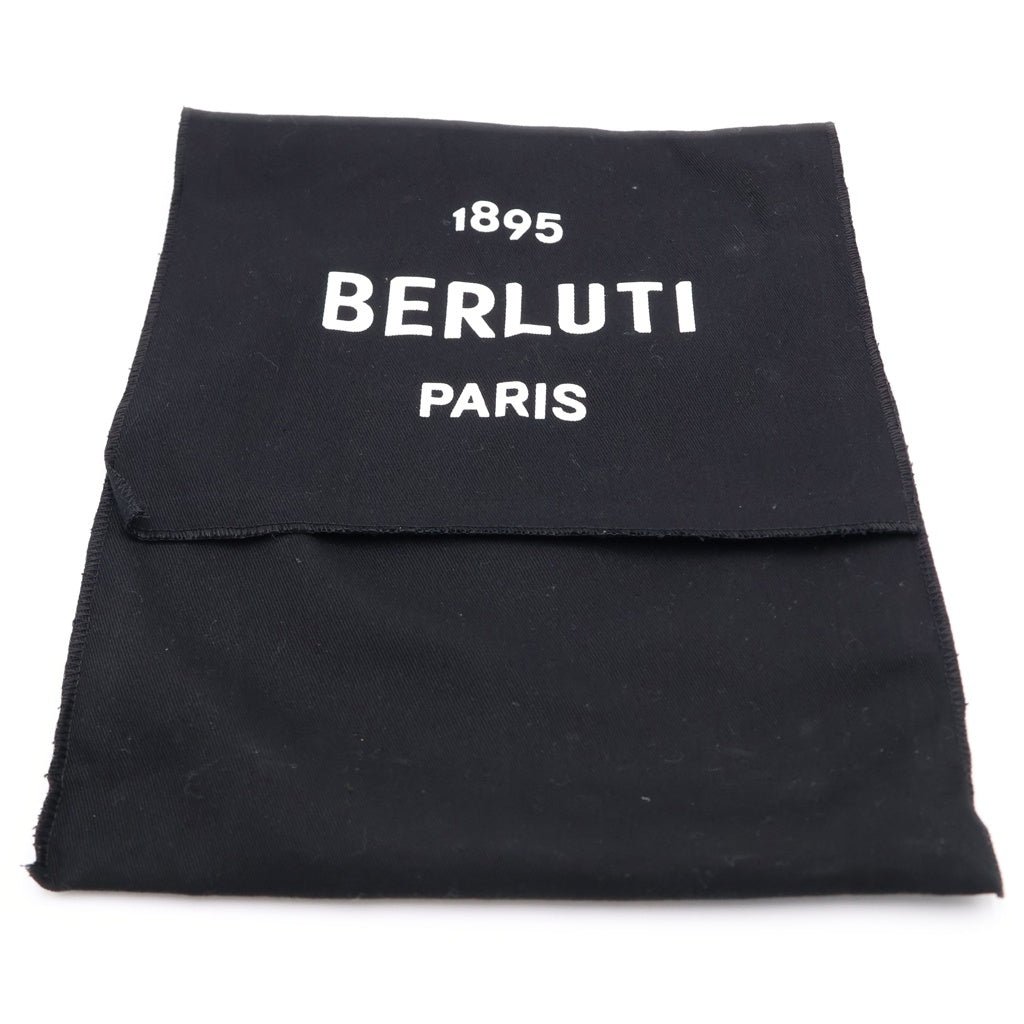 Berluti(ベルルッティ) プチジュール ゴールデンパティーヌ スクリットカリグラフィ セカンドバッグ ブラウン レザー