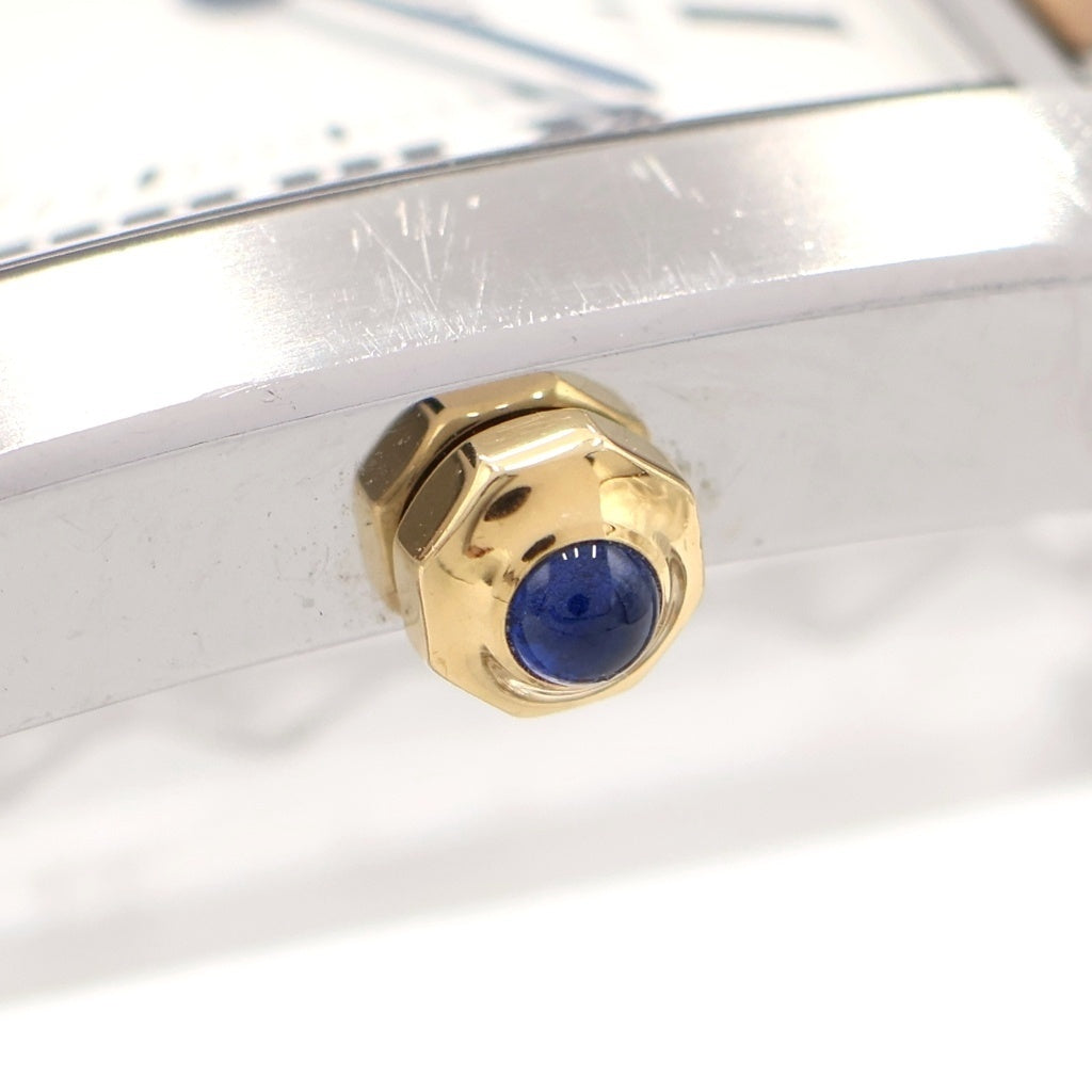 Cartier(カルティエ) タンクフランセーズLM シルバー文字盤 自動巻き 腕時計 K18YG シルバー/イエローゴールド W51005Q4 レディース