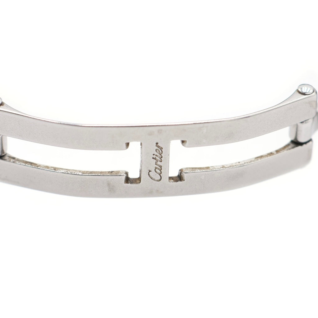 Cartier(カルティエ) タンクフランセーズLM シルバー文字盤 自動巻き 腕時計 K18YG シルバー/イエローゴールド W51005Q4 レディース