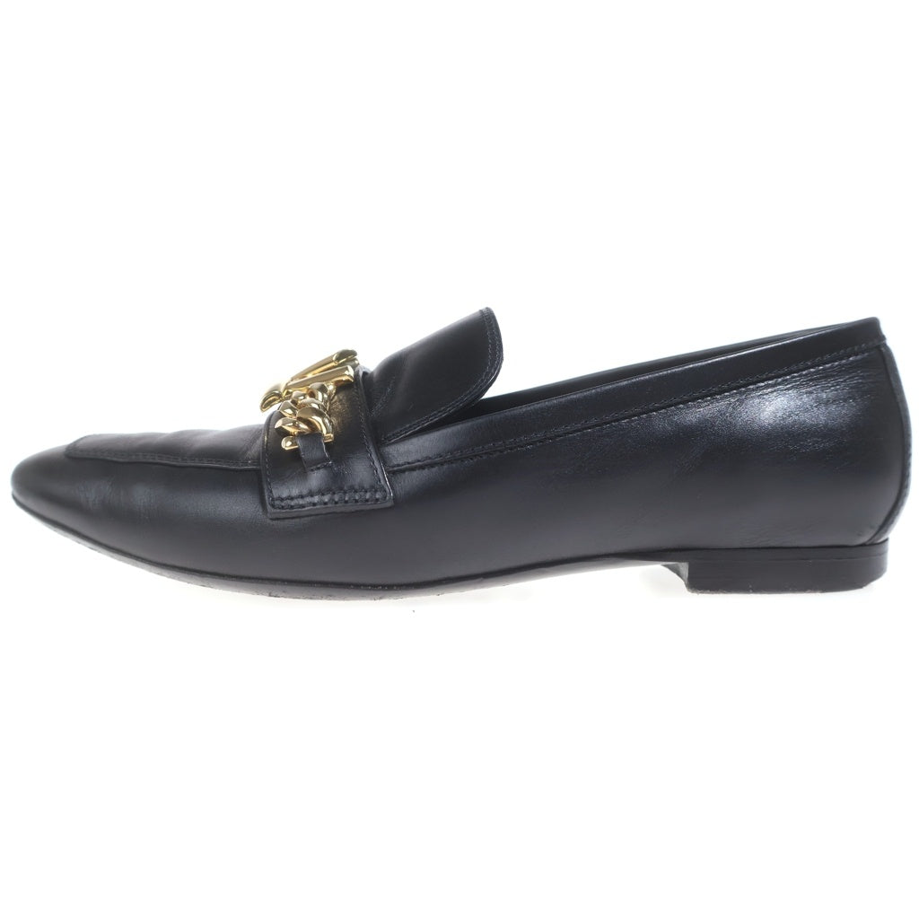 LOUIS VUITTON(ルイヴィトン) ■ロゴ入りパンプス 革靴 #36.5 ブラック レザー レディース