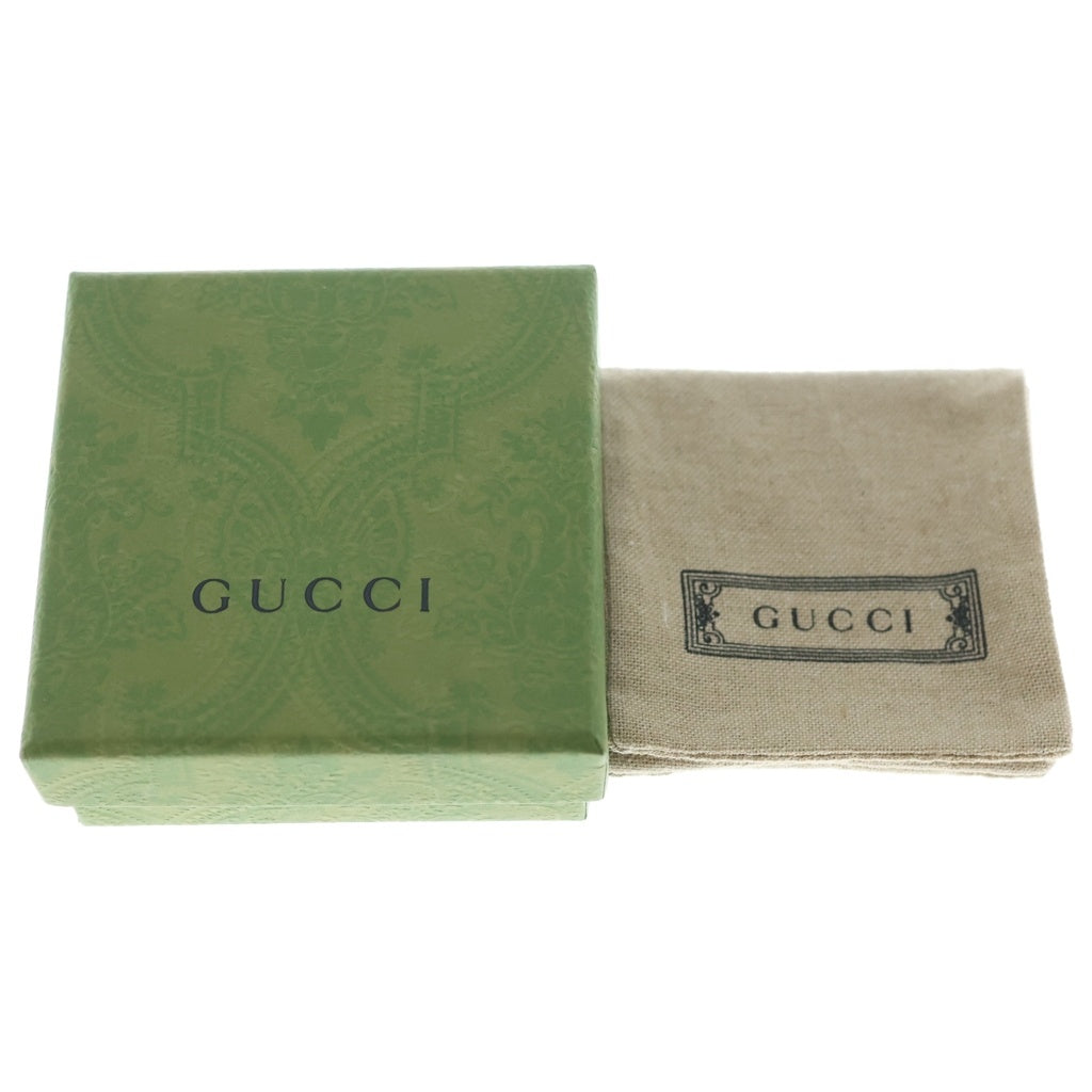 GUCCI(グッチ) ダイアゴナル インターロッキングG ネックレス スリーピースチャーム エングレービングロゴ シルバー ネックレス ペンダント チェーン GP