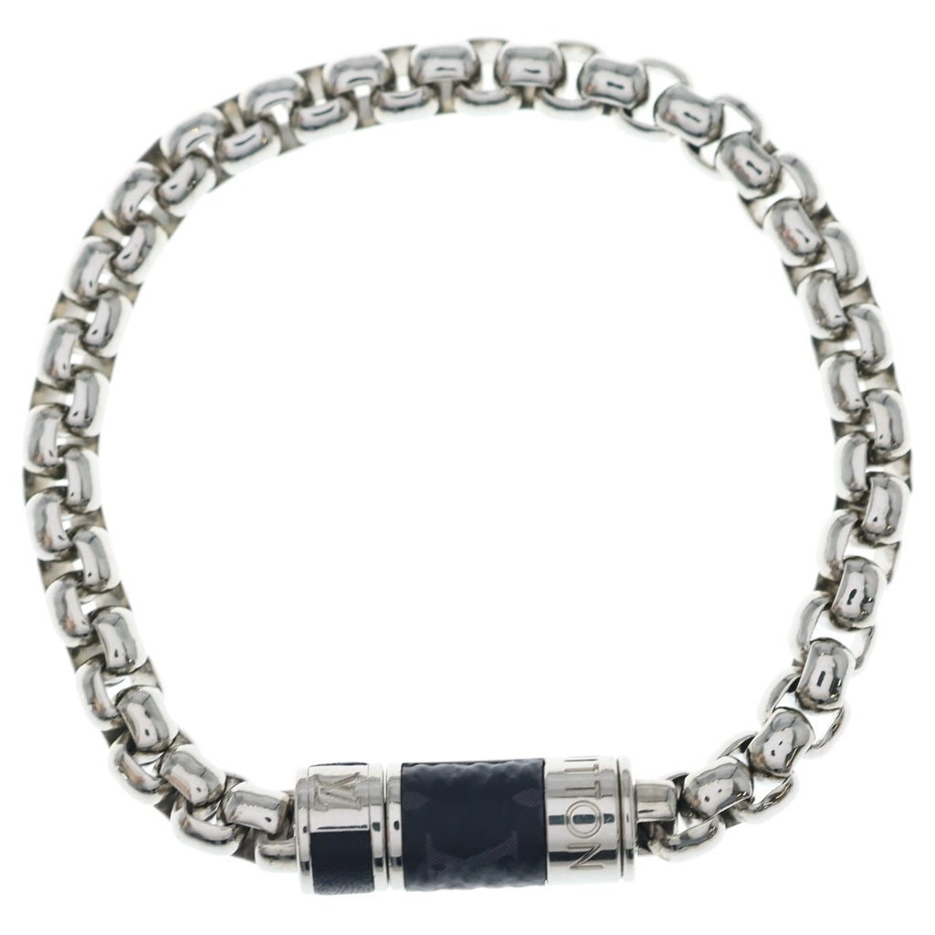 LOUIS VUITTON(ルイヴィトン) モノグラム エクリプス GP チェーンブレスレット M62592 シルバー レディース