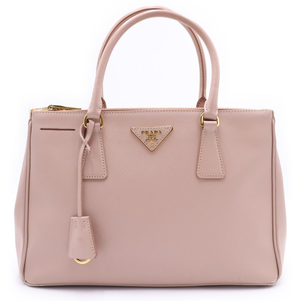 PRADA(プラダ) サフィアーノ ガレリア スモール レザー 2WAY ショルダーバッグ ハンドバッグ BN1801 ピンクベージュ ピンク レディース