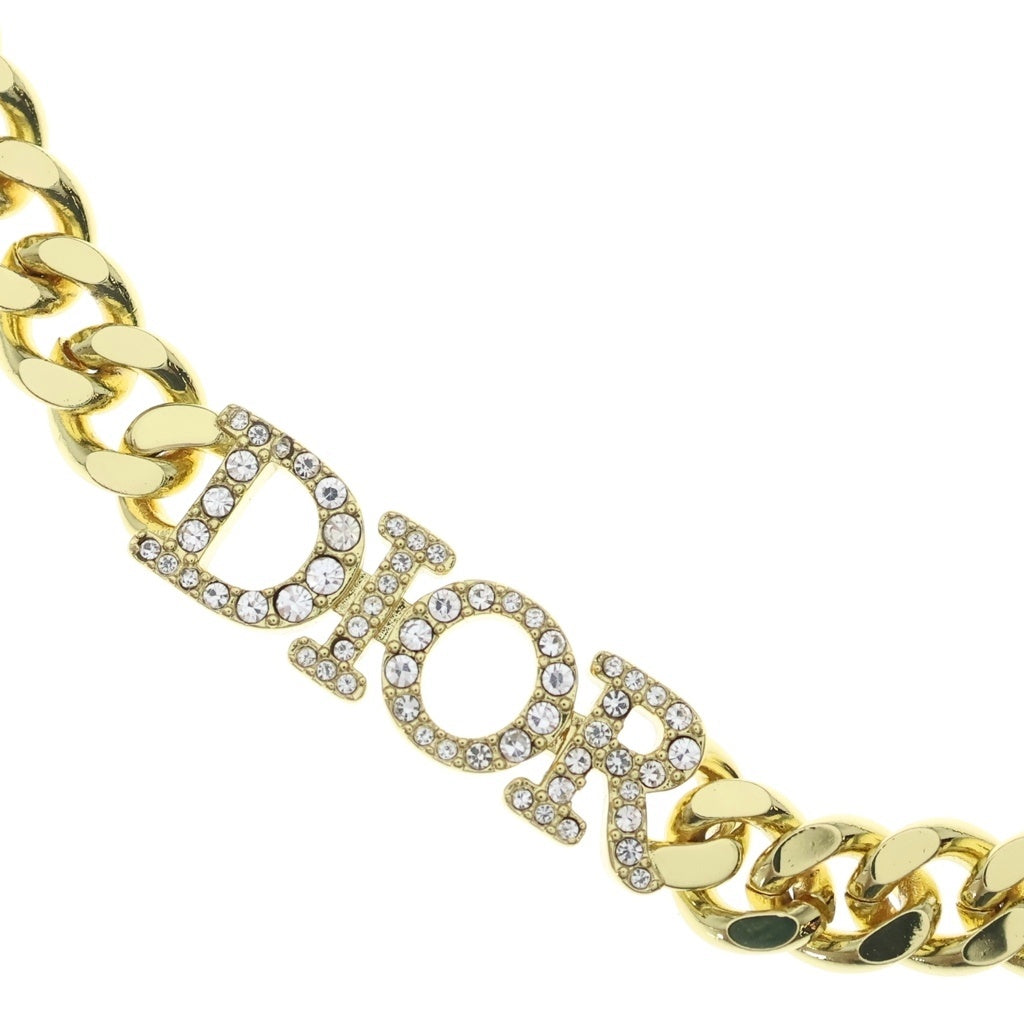 Christian Dior(クリスチャンディオール) ディオレボリューション ロゴ ラインストーン GP チョーカー ネックレス N1583DVOCY_D301 ゴールド N1583DVOCY_D301 レディース