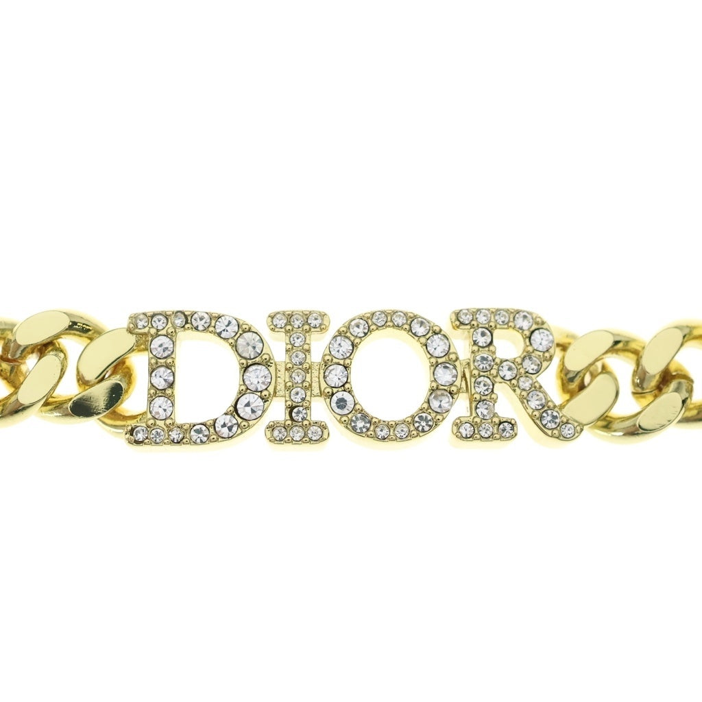 Christian Dior(クリスチャンディオール) ディオレボリューション ロゴ ラインストーン GP チョーカー ネックレス N1583DVOCY_D301 ゴールド N1583DVOCY_D301 レディース