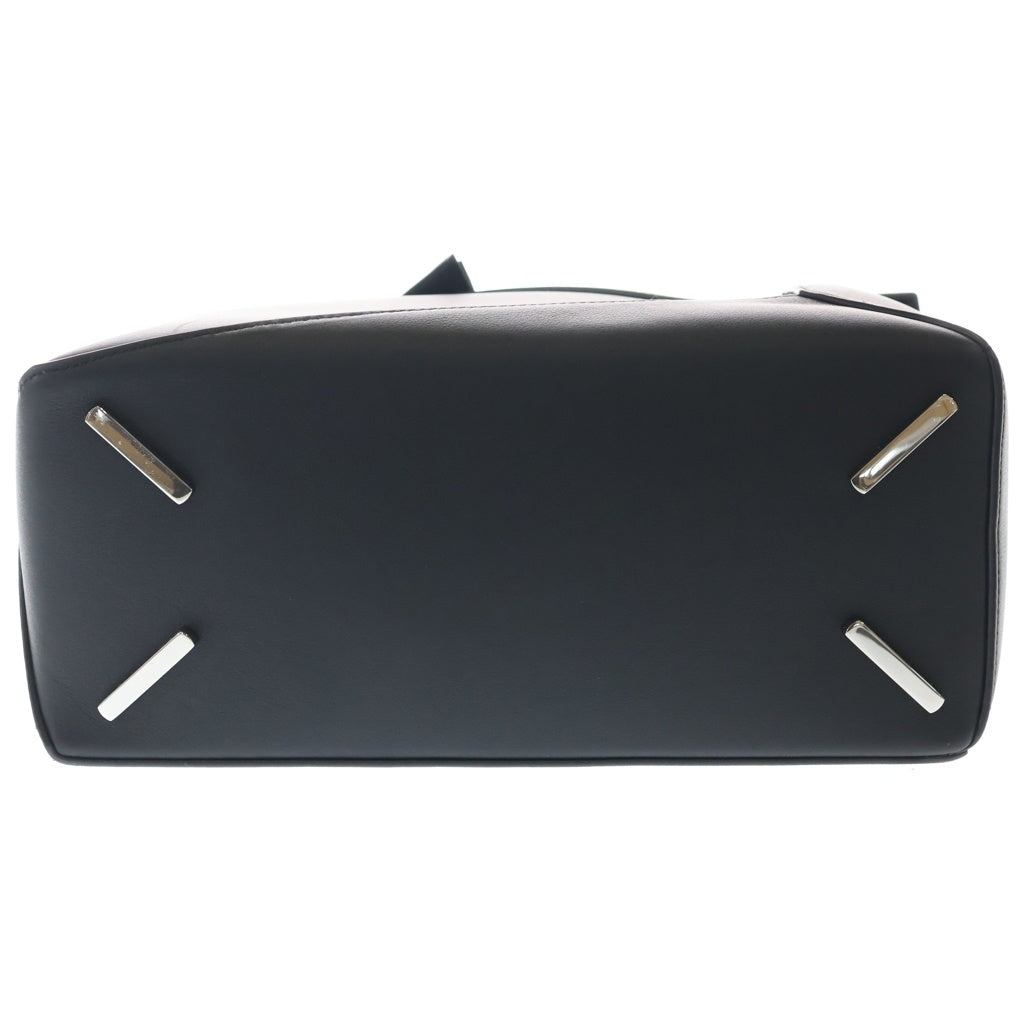LOEWE(ロエベ) パズルエッジ バッグ ミディアム レザー 2WAY ハンド ショルダー バッグ シルバー金具 ブラック A510P49X231100 レディース