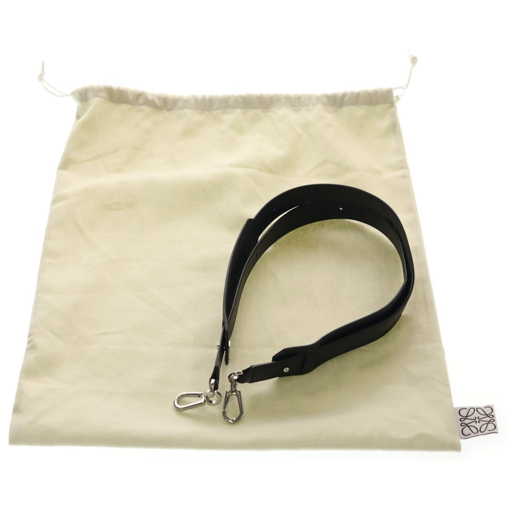 LOEWE(ロエベ) パズルエッジ バッグ ミディアム レザー 2WAY ハンド ショルダー バッグ シルバー金具 ブラック A510P49X231100 レディース
