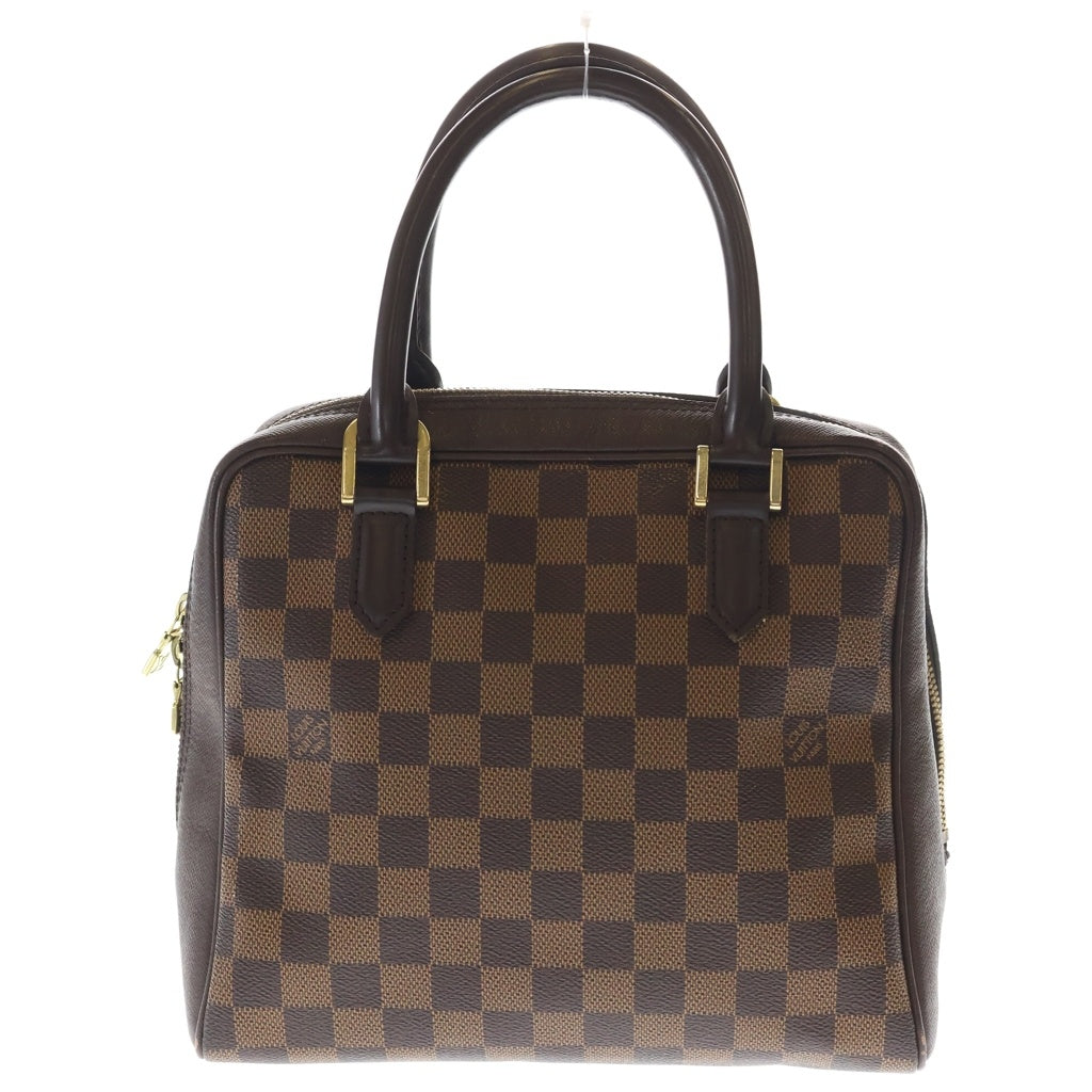 LOUIS VUITTON(ルイヴィトン) ダミエ ブレラ ハンドバッグ ブラウン レザー×PVC N51150 ゴールド金具 レディース