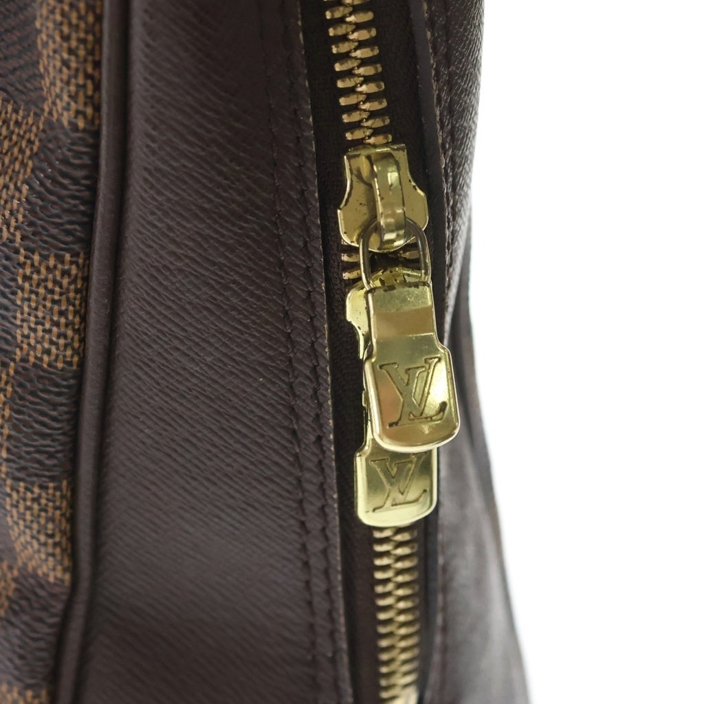 LOUIS VUITTON(ルイヴィトン) ダミエ ブレラ ハンドバッグ ブラウン レザー×PVC N51150 ゴールド金具 レディース