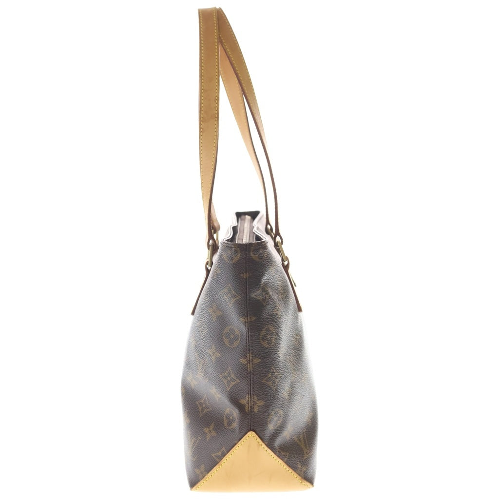 LOUIS VUITTON(ルイヴィトン) モノグラム カバピアノ トートバッグ ハンドバッグ ブラウン レザー×PVC M51148 ゴールド金具 レディース