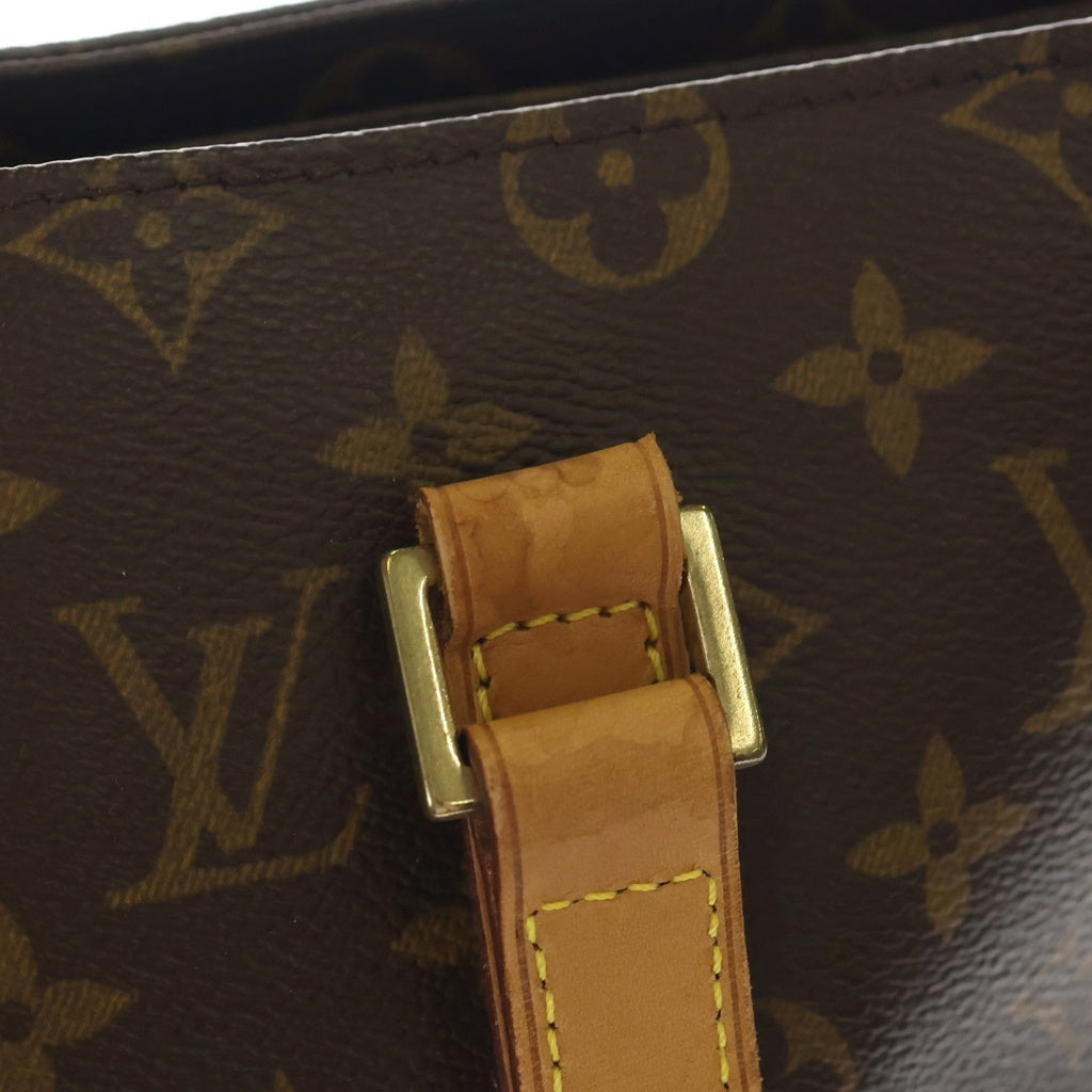 LOUIS VUITTON(ルイヴィトン) モノグラム カバピアノ トートバッグ ハンドバッグ ブラウン レザー×PVC M51148 ゴールド金具 レディース