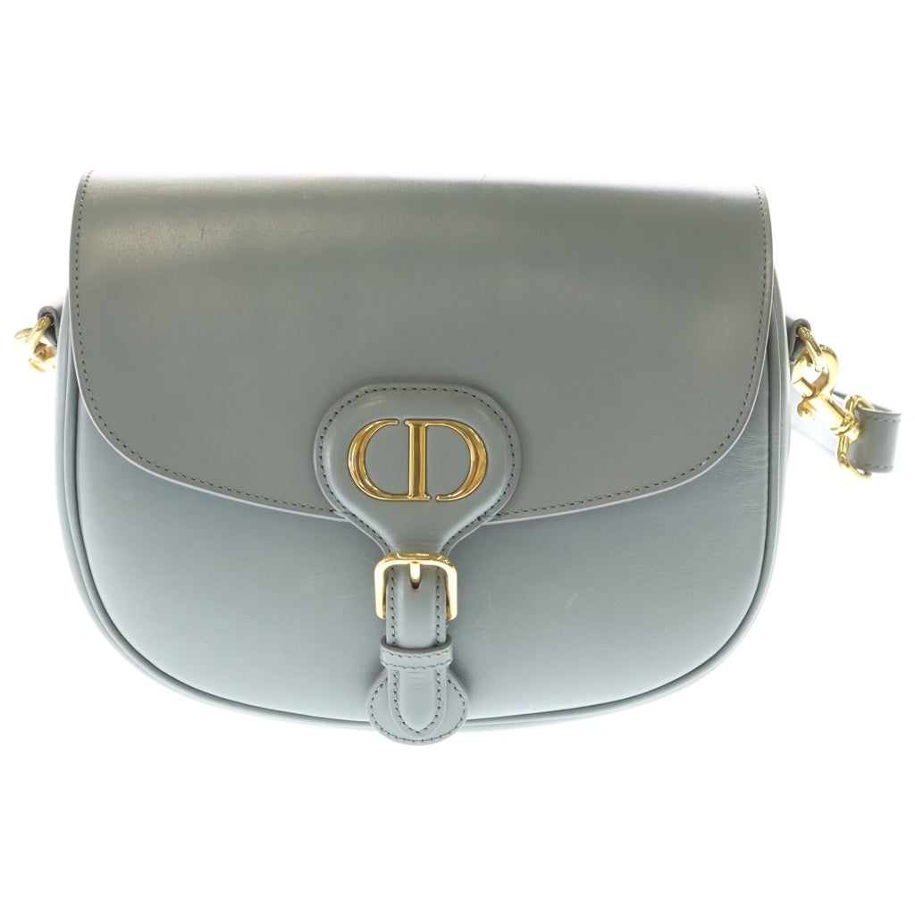 Christian Dior(クリスチャンディオール) BOBBY ボビー ミディアム レザー ショルダーバッグ グレー レディース
