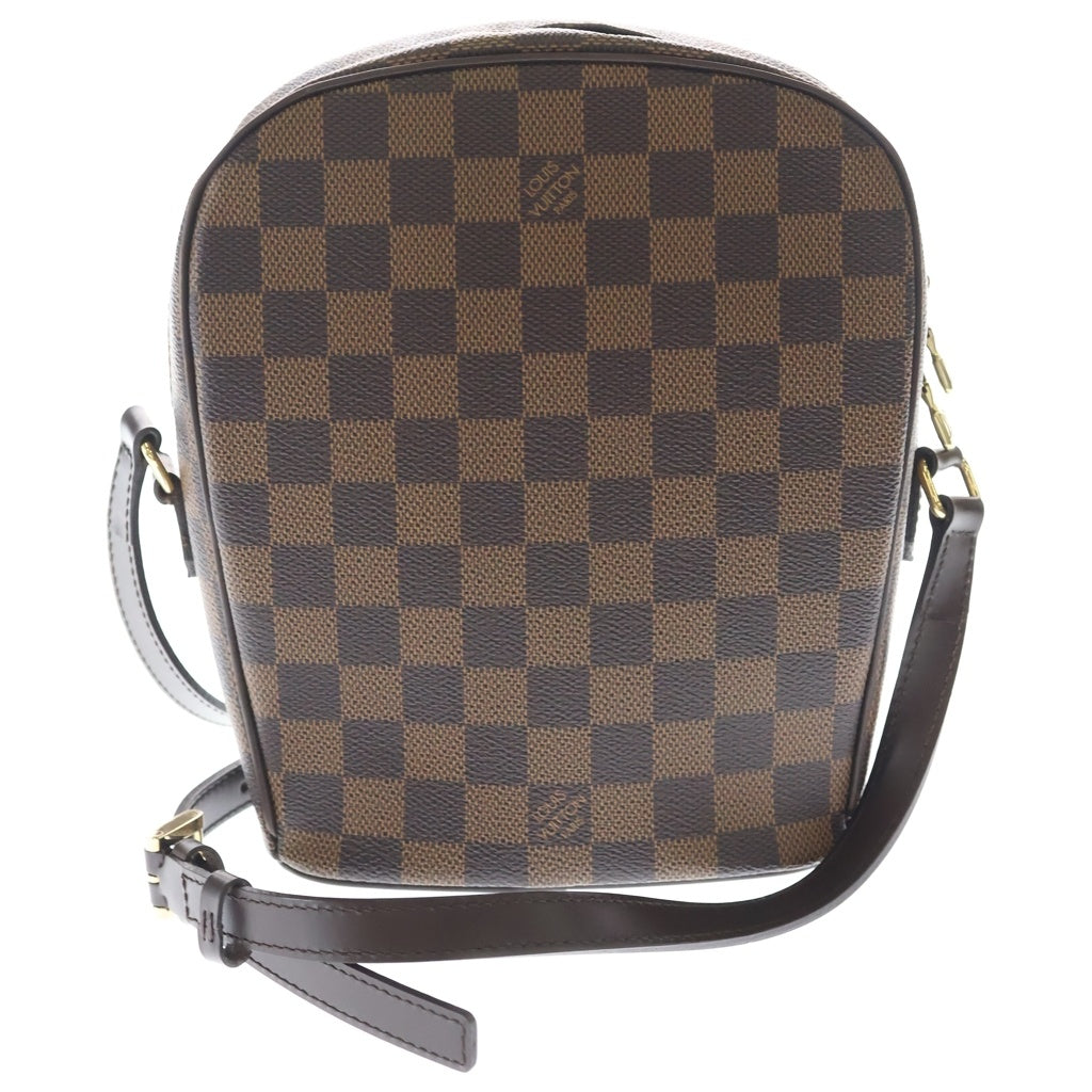 LOUIS VUITTON(ルイヴィトン) イパネマPM ダミエ PVC レザー ショルダーバッグ ブラウン レザー×PVC N51294 ゴールド金具 レディース