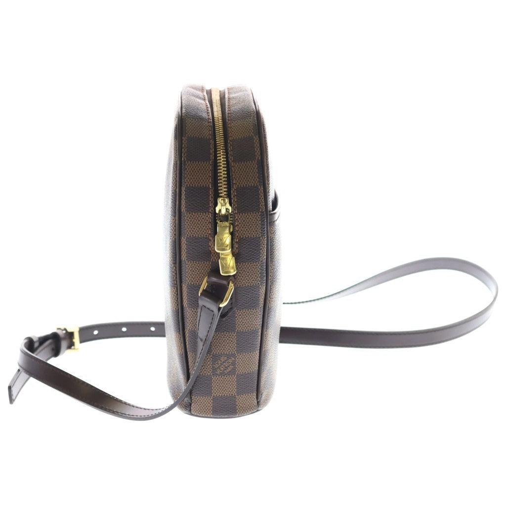 LOUIS VUITTON(ルイヴィトン) イパネマPM ダミエ PVC レザー ショルダーバッグ ブラウン レザー×PVC N51294 ゴールド金具 レディース