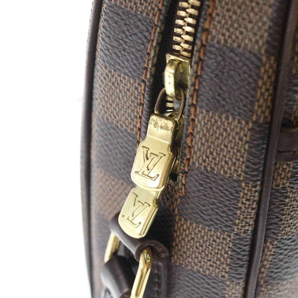 LOUIS VUITTON(ルイヴィトン) イパネマPM ダミエ PVC レザー ショルダーバッグ ブラウン レザー×PVC N51294 ゴールド金具 レディース