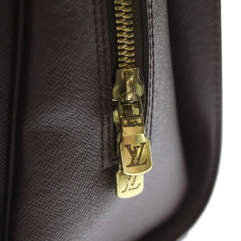 LOUIS VUITTON(ルイヴィトン) ダミエ トリアナ PVC レザー ハンドバッグ ブラウン N51155