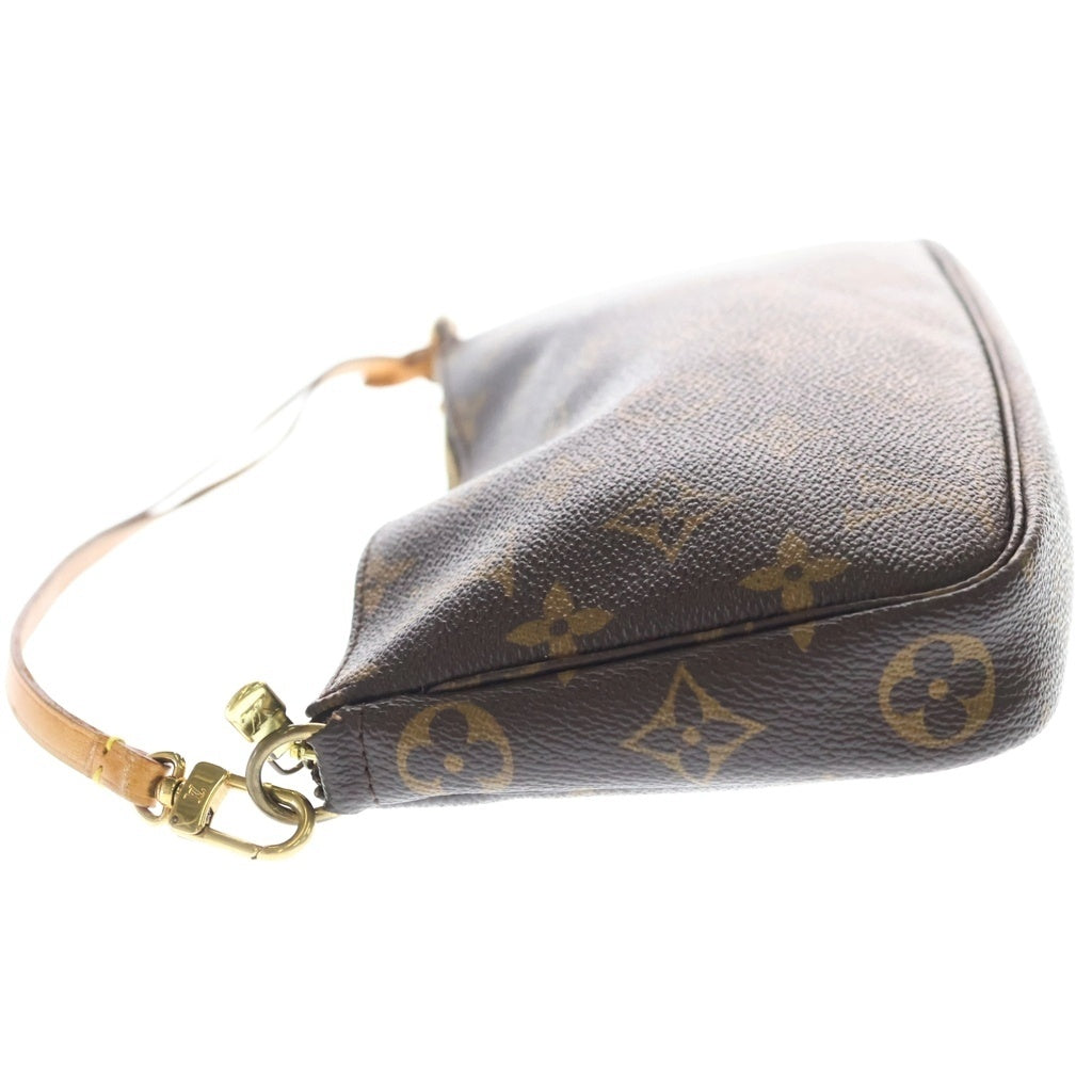 LOUIS VUITTON(ルイヴィトン) モノグラム アクセソワール ハンドバッグ ブラウン レザー×PVC M51980 ゴールド金具 レディース